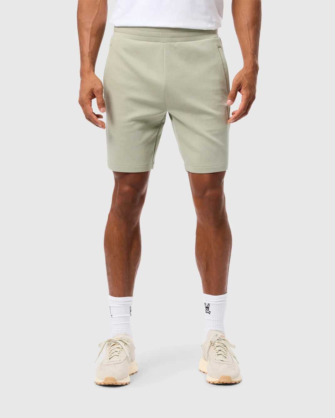 Short Psycho Bunny Lyons Sweatshort Seagrass Homme | WOJ-80430800